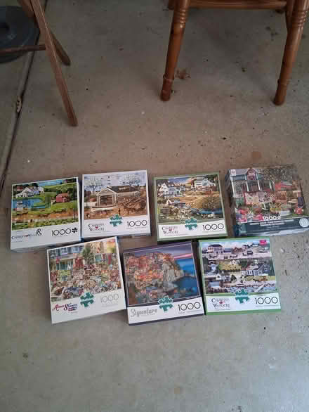 Photo of free 7 1000 piece puzzles (northwest westland.) #1
