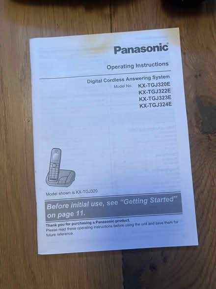 Photo of free Panasonic cordless telephone and answering machine (Earls Court SW10) #2