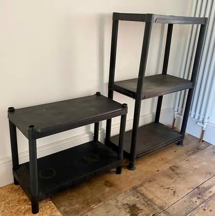 Photo of free 2 tier & 3 tier plastic shelf units (CO7 Wivenhoe) #2