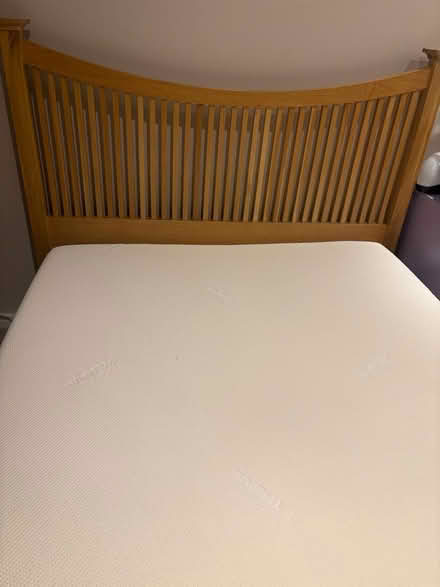 Photo of free Double Bedframe inc Tempur Mattress (Wandsworth SW18 1FQ) #1