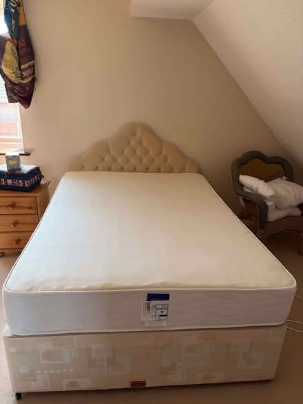 Photo of free Double Bed, Mattress and Headboard. (Parson's Heath CO4) #1