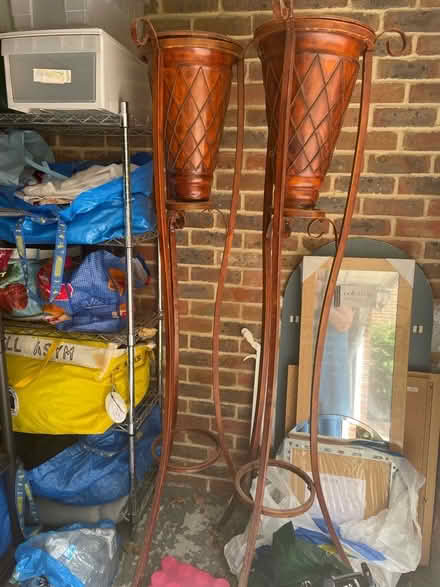Photo of free 2 Matching Tall Plant Stands (Surbiton KT6) #1
