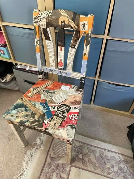 Photo of free Vintage Decoupaged Dining Chair (Surbiton KT6) #1