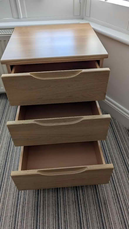 Photo of free oak effect bedside table (Bishop's Stortford) #3