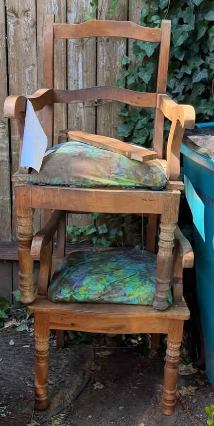Photo of free 2 wooden chairs (Vancouver) #1