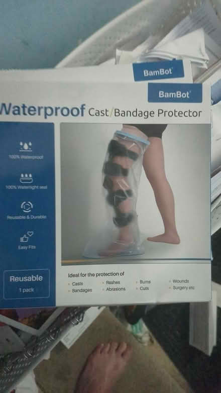 Photo of free 2 Waterproof cast/Bandage protector (Stonegate, Suffern) #1