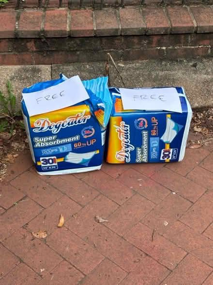 Photo of free Puppy pee pads (unused) (Capitol Hill) #1