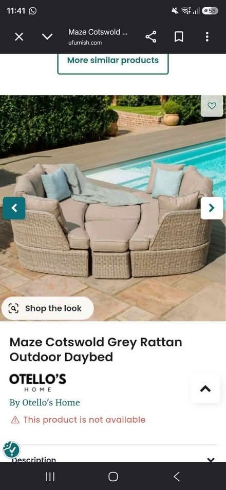 Photo of free Rattan Day Bed (Whiteley PO15 6) #2