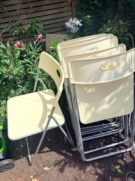 Photo of free 6 folding chairs (Southfields SW18) #1