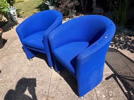 Photo of free 2 tub chairs (Drighlington (nr morley) BD11) #3