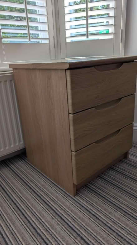 Photo of free oak effect bedside table (Bishop's Stortford) #2