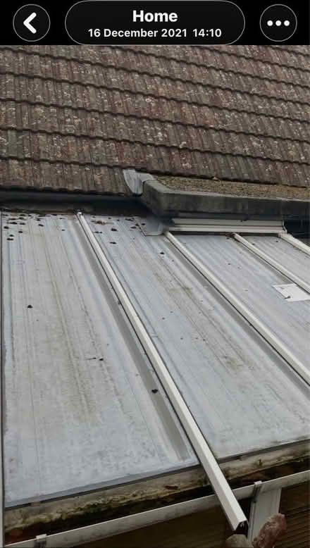 Photo of free Plastic roof panels 3m x1m joined salvaged (Purley CR8) #2
