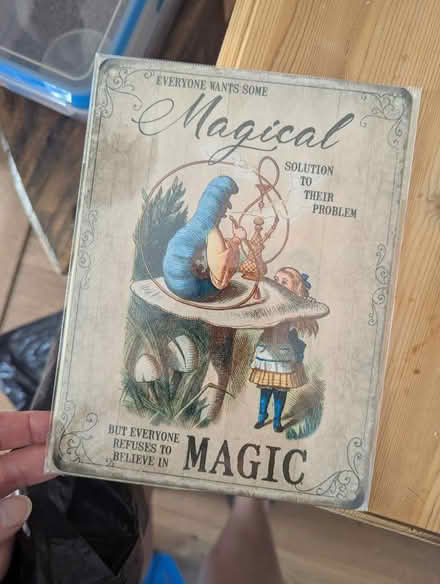 Photo of free Alice in Wonderland metal wall / door sign (Frenchay BS16) #1