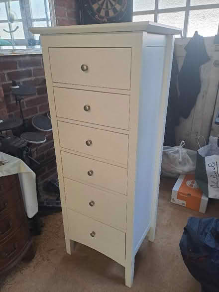 Photo of free 6 Drawer white tallboy (Welwyn Garden City AL8) #1