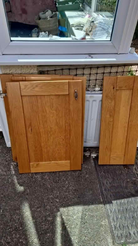 Photo of free Real oak wooden kitchen doors (Keswick CA12) #1