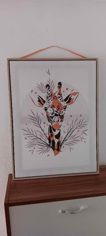 Photo of free Giraffe print in frame (Fenny Stratford MK2) #1