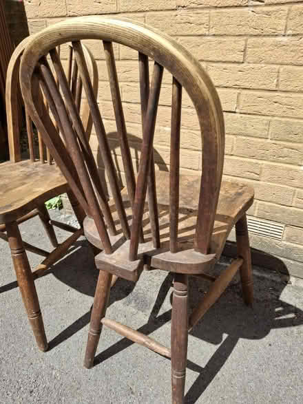 Photo of free Pair of old wooden chairs (Mangotsfield BS16) #1