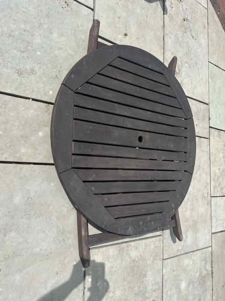 Photo of free Round Hardwood Garden Table (Broseley TF12) #2
