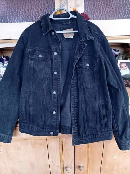 Photo of free Xl black denim jacket (Buriton GU31) #1