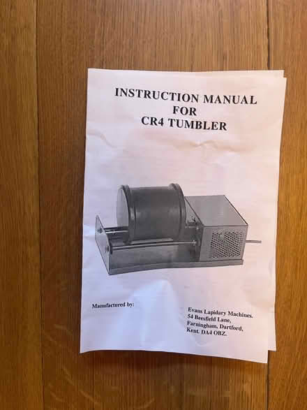 Photo of free CR4 Tumbler for metal and stones (Earls Court SW10) #2