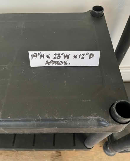 Photo of free 2 tier & 3 tier plastic shelf units (CO7 Wivenhoe) #4