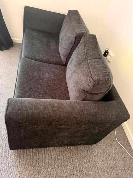 Photo of free grey two seat sofa (Butetown CF10) #1
