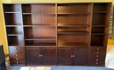 Photo of free Bookcases with drawers and cupboards (Woodley RG5) #1