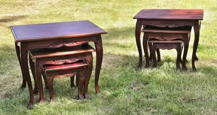 Photo of free 2 x Mahogany Side Table Nests (Llandderfel LL23) #1