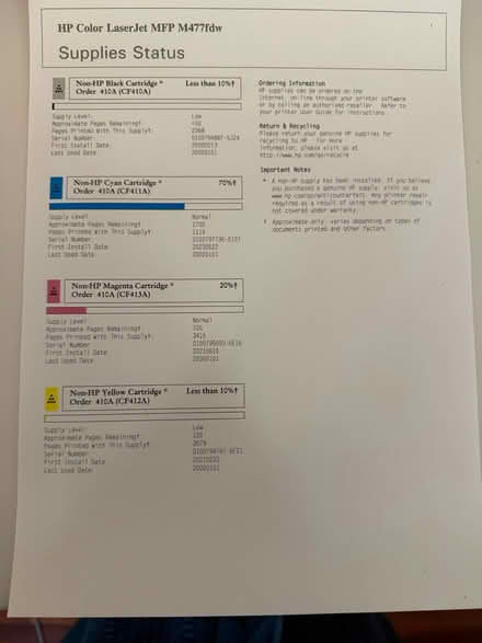 Photo of free HP Colour Laser Jet Pro M477fdw (E2 Bethnal Green) #4