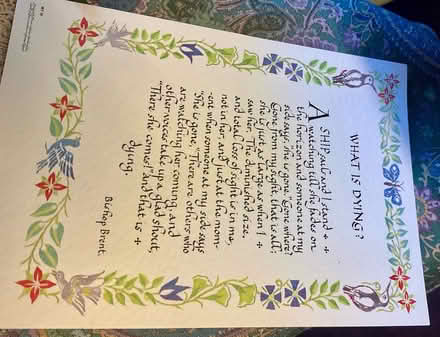 Photo of free Poem on card (Bieldside AB15) #1