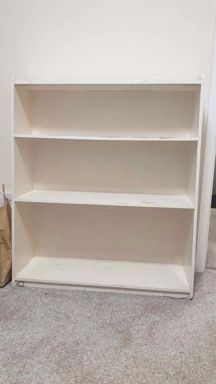 Photo of free White Bookshelf (Leominster HR6) #1