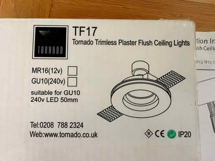 Photo of free Trimless Plaster Flush Ceiling Light (West Hill BN1) #1