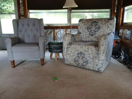 Photo of free Den chairs & footstool (West side of Naugatuck, CT) #1