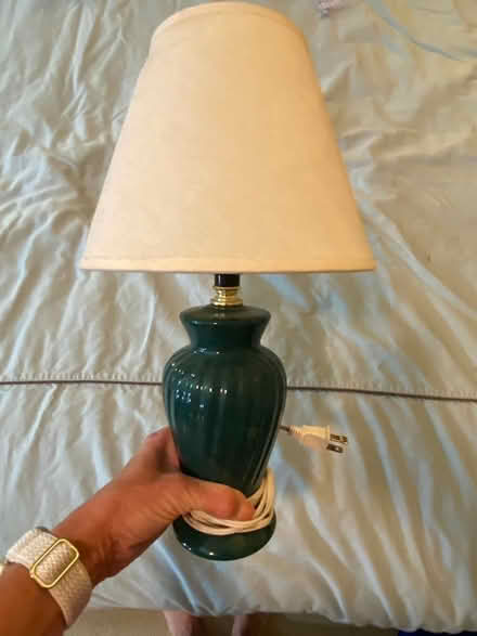 Photo of free Small Green Lamp (Silver Glen Rd & Stevens Rd) #1