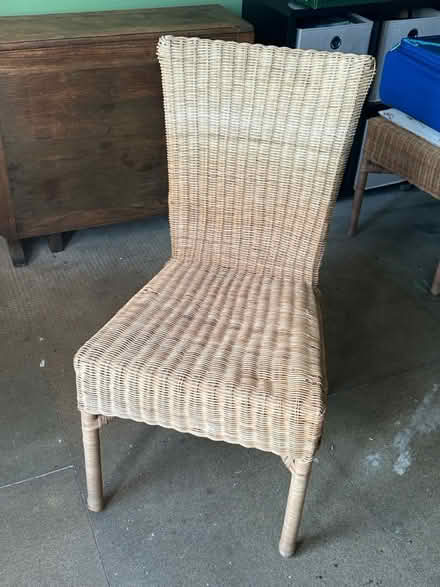 Photo of free 6 wicker chairs (Govanhill G42) #1