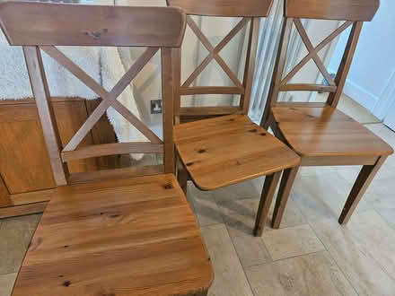 Photo of free Three ikea chairs (Starbeck HG1) #1
