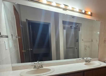 Photo of free Large frameless mirror (Flemington NJ) #1