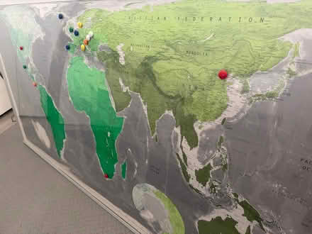 Photo of free Very large framed world map (NW7) #3