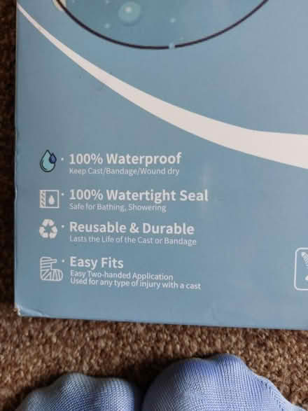 Photo of free Waterproof leg cast cover (NG16 2EH) #4