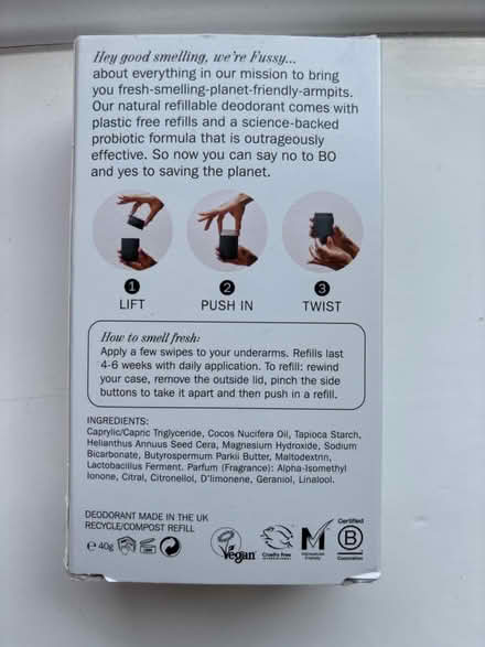 Photo of free Fussy Deoderant case (Ware Kingshill SG12) #2