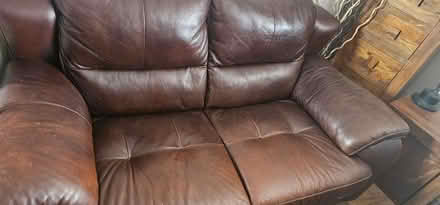 Photo of free 2 seater leather sofa (IP3) #1