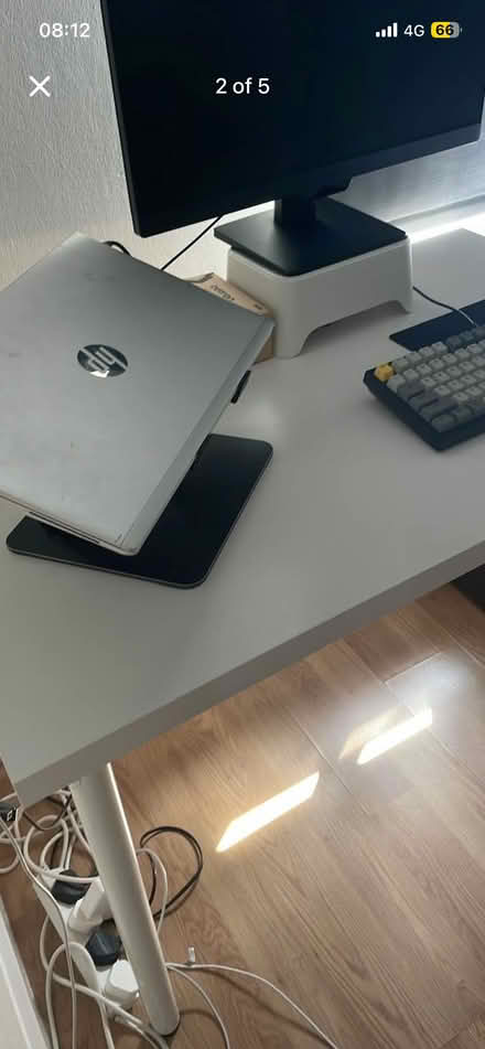 Photo of free White IKEA Desk Table (Ravenscourt Park W6) #2