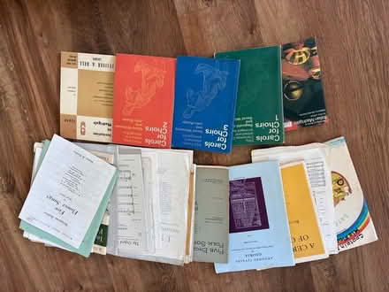 Photo of free Choral music books etc (Trowbridge BA14) #1