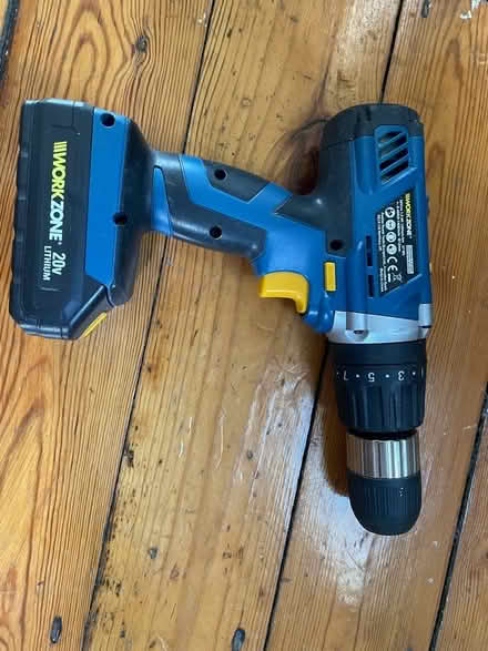 Photo of free Work zone 20v drill, sorry no charger (Kirkstall LS5) #1