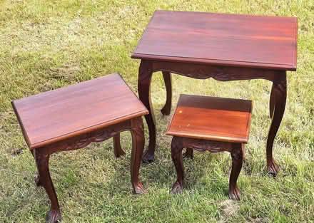 Photo of free 2 x Mahogany Side Table Nests (Llandderfel LL23) #4