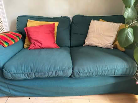 Photo of free Blue 2-seater couch (Forest gate E7) #1