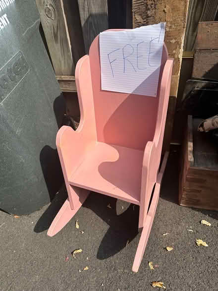 Photo of free Homemade toddler’s rocking chair (Forest Hills DC) #1