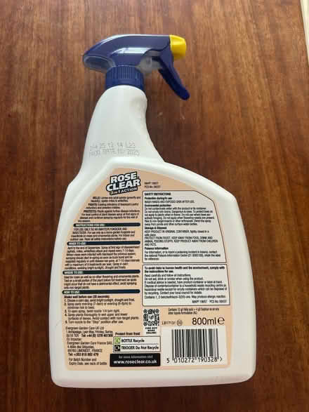 Photo of free Rose Clear 3 in 1 (Kills aphids, controls fungus, protects) (West Wycombe HP14) #2