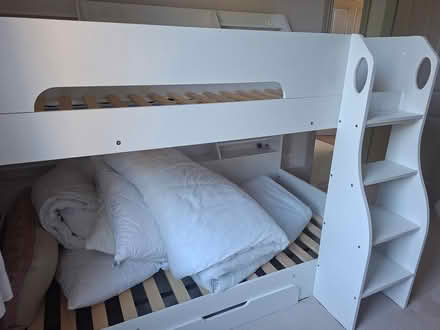 Photo of free White wooden bunkbed (W6 Melrose Gardens) #3