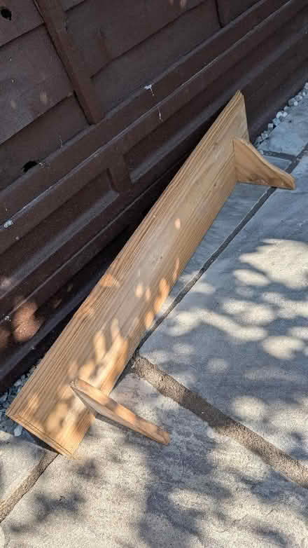 Photo of free Wooden shelf and wall support (The Camp AL4) #1
